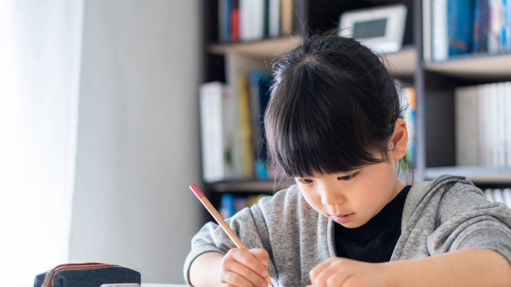 無料体験・お問い合わせ|上田市の個別指導塾Smile School 1 上田市の個別指導塾Smile Schoolで勉強する小学生